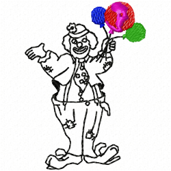 Joker Clowns Embroidery Design 3